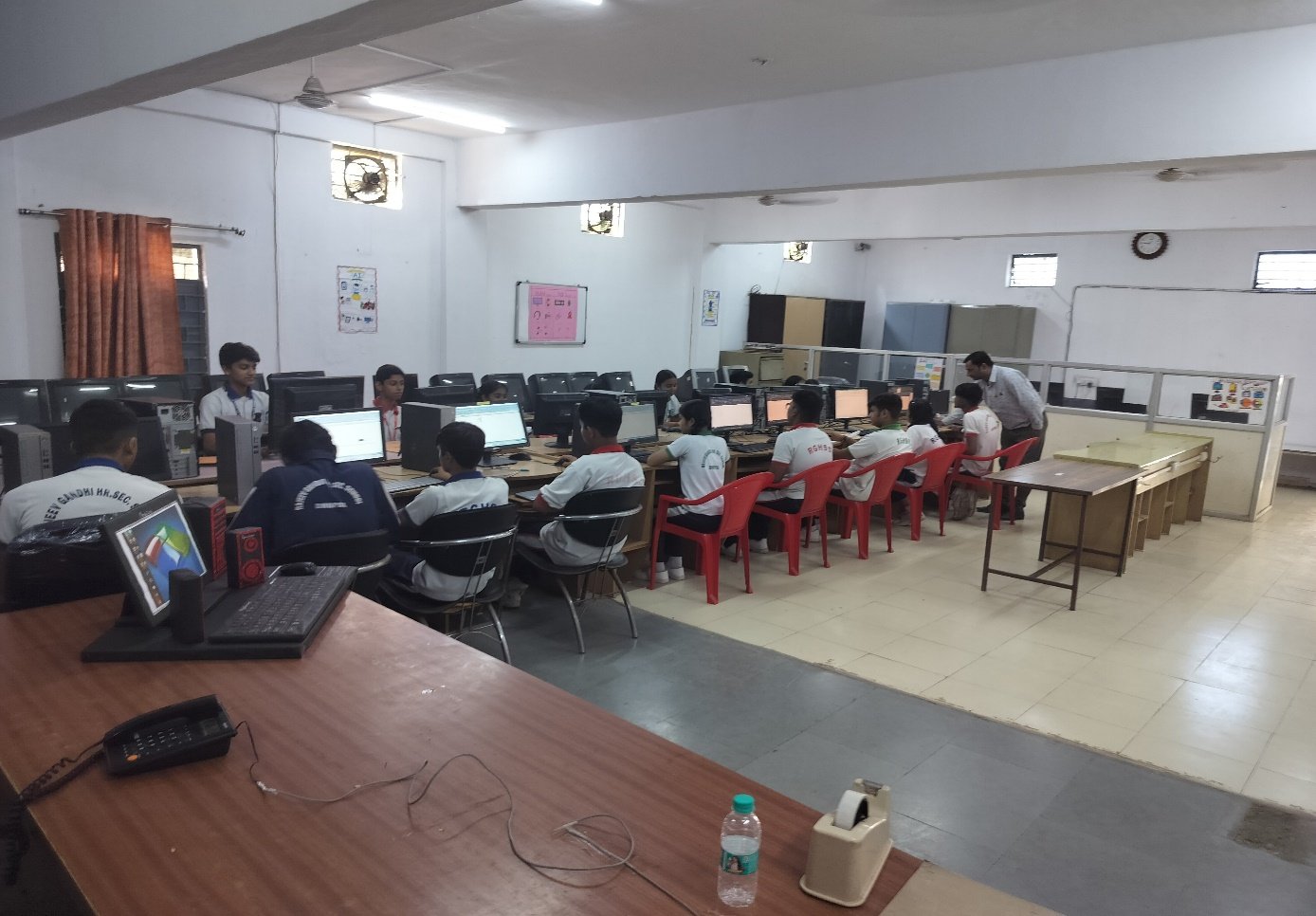 RGHSS students learning in the computer laboratory