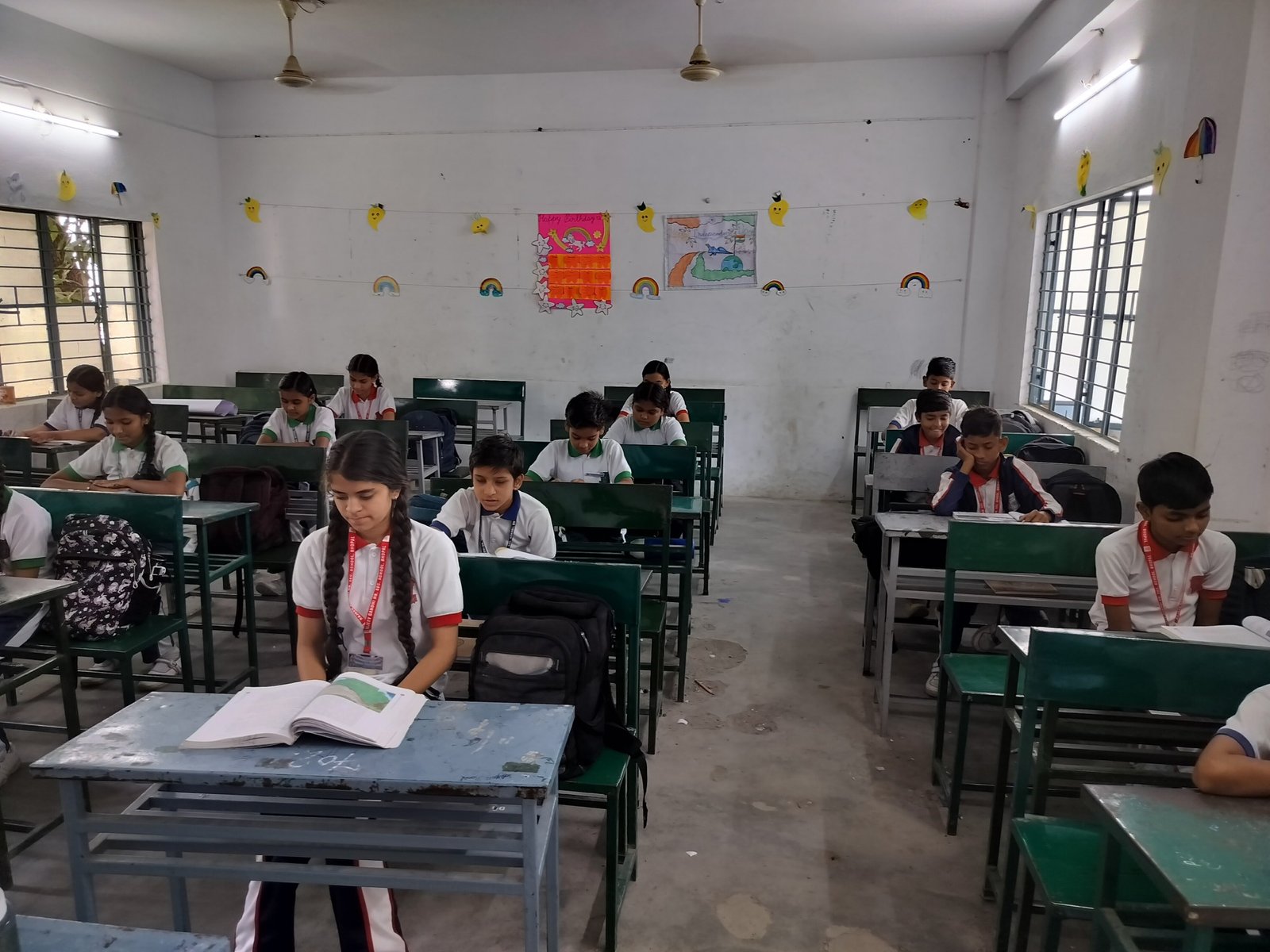 RGHSS students studying in a spacious senior classroom